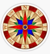 Compass Rose Sticker