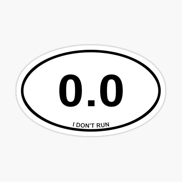 Non Runner Sticker