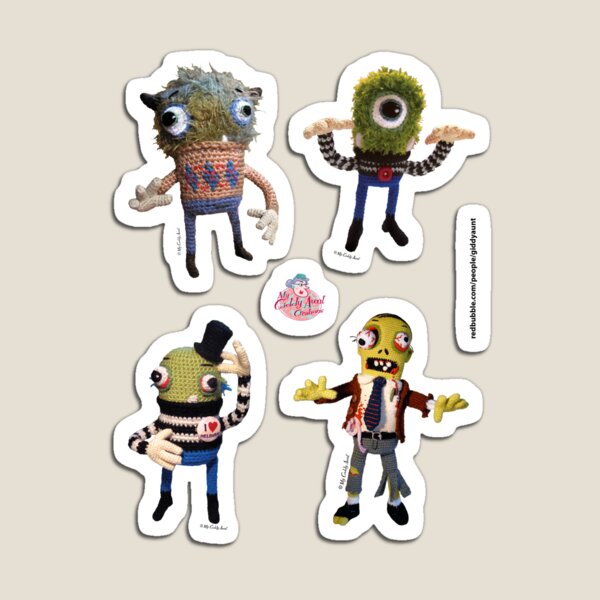 Item preview, Giddy Aunt Monster stickers Collection  designed and sold by giddyaunt.