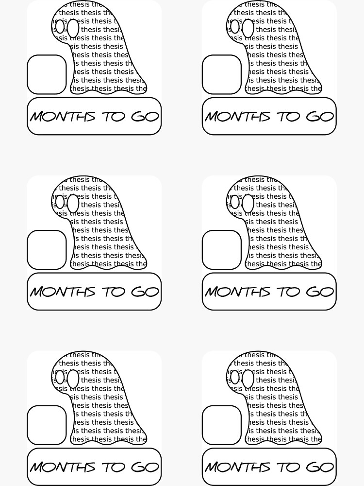 Thesis Monster Stickers (months) - two lof bees by Cheeseness