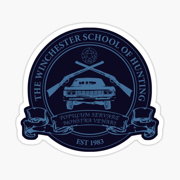 Winchester School of Hunting - Logo Sticker Sticker
