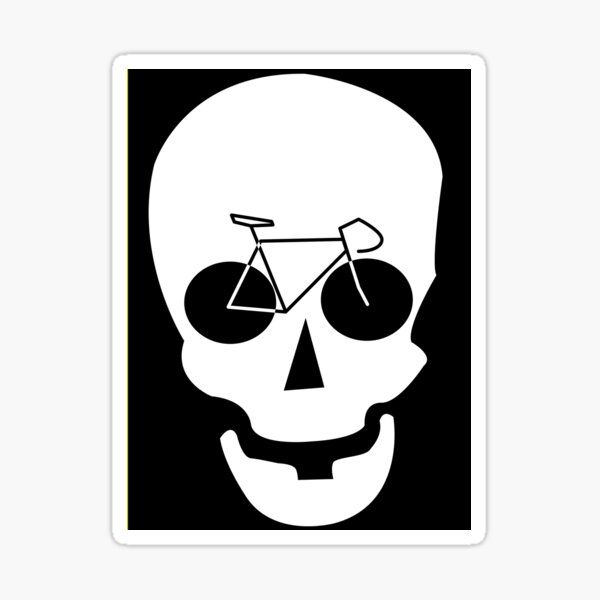 Item preview, Bike Skull Sticker designed and sold by MangaKid.