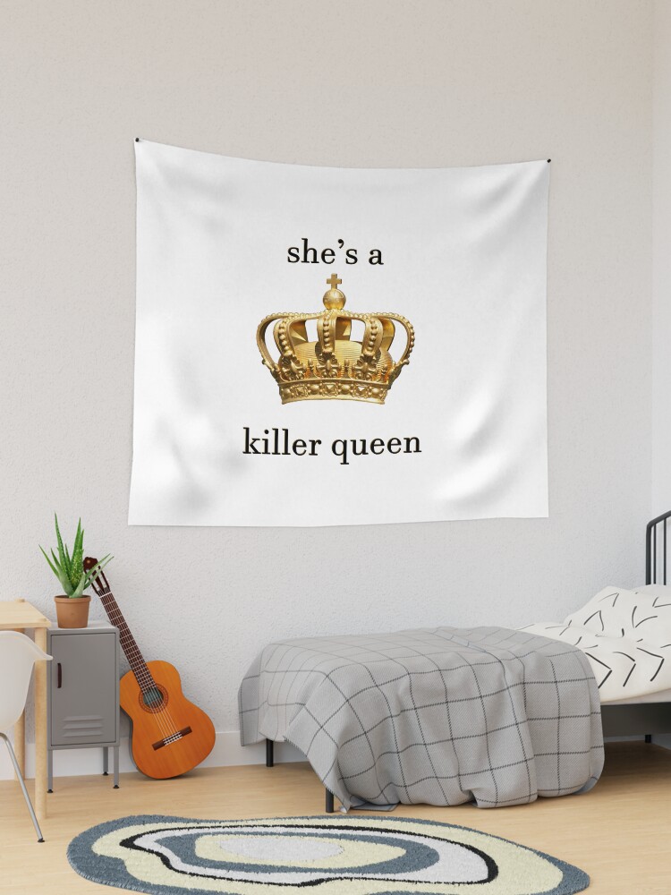 Killer Queen Lyrics Tapestry for Sale by ellosmedicenale