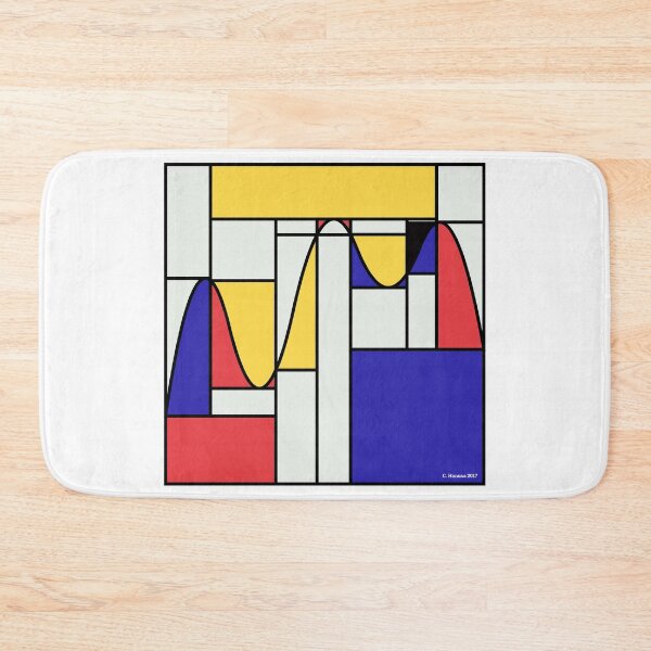 Item preview, Riemondrian - Mathematical Art based on the work of Piet Mondrian designed and sold by Christopher Hanusa.