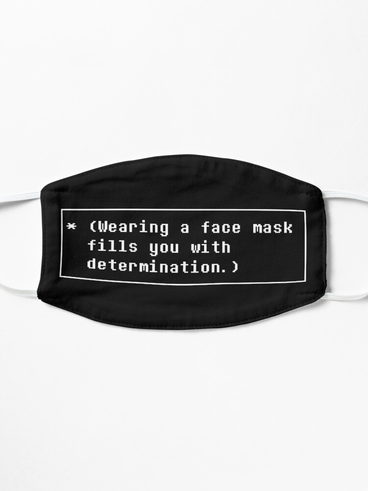 Alternate view of Face mask of Determination (Undertale inspired) Mask