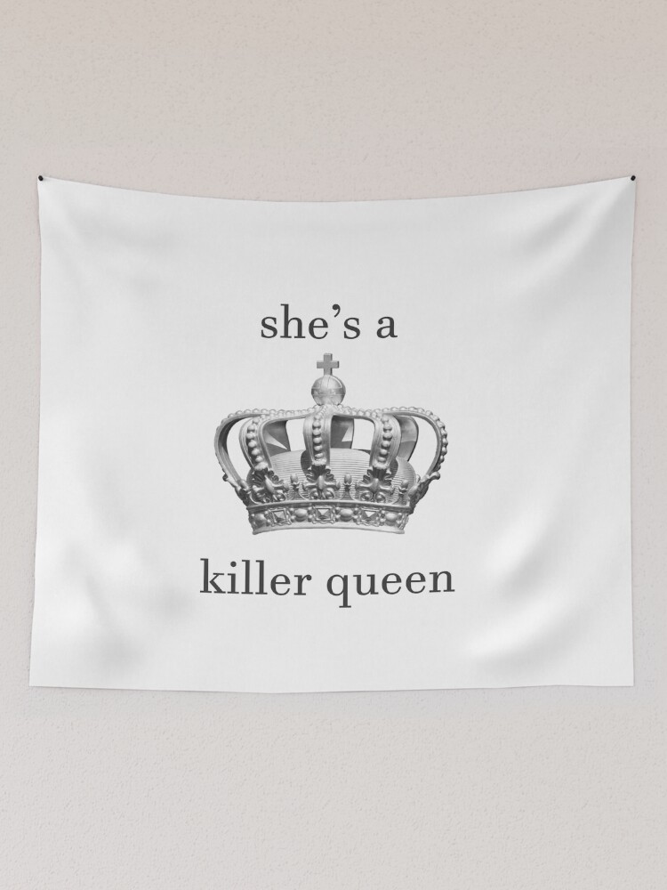 Killer Queen Lyrics Tapestry for Sale by ellosmedicenale