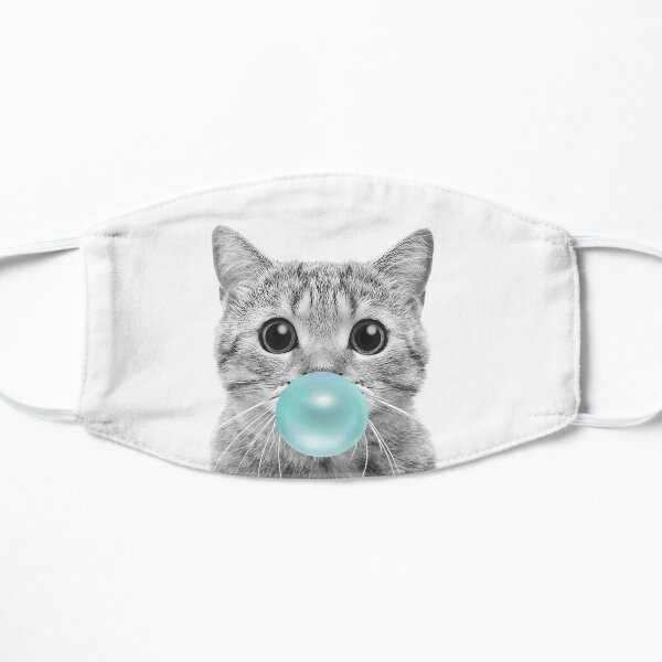 Cat Bubblegum Flache Maske