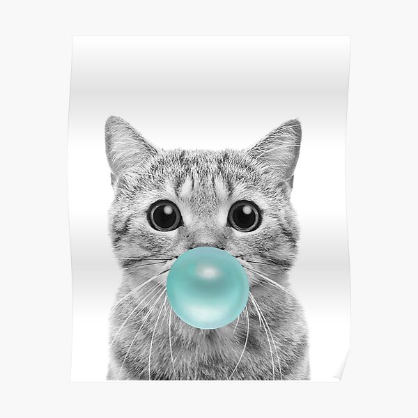 Cat Bubblegum Poster