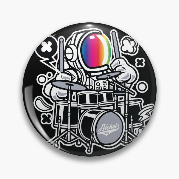 Item preview, Astronaut Drummer Spaceman - Over the Rainbow. designed and sold by Nickelparis.