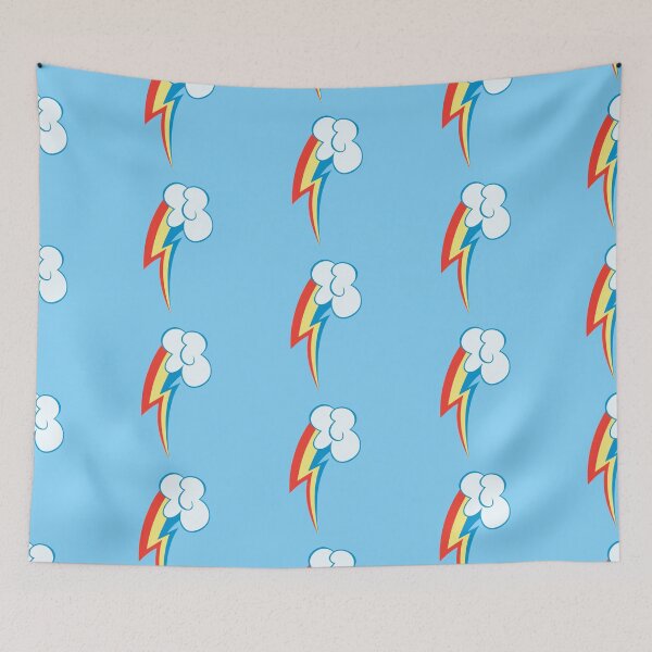 Item preview, Rainbow Dash Cloud Color MLP Cutie Mark Sign v2 designed and sold by ariados4711.