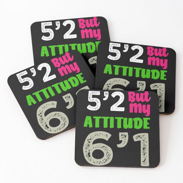 Item preview, 5’2 but my attitude 6’1 funny graphic for short women short girl gift designed and sold by Tee-md93.
