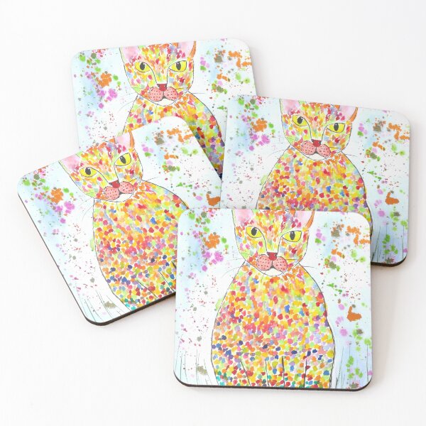 Item preview, Colourful Spotty Cat designed and sold by Casimirasart.