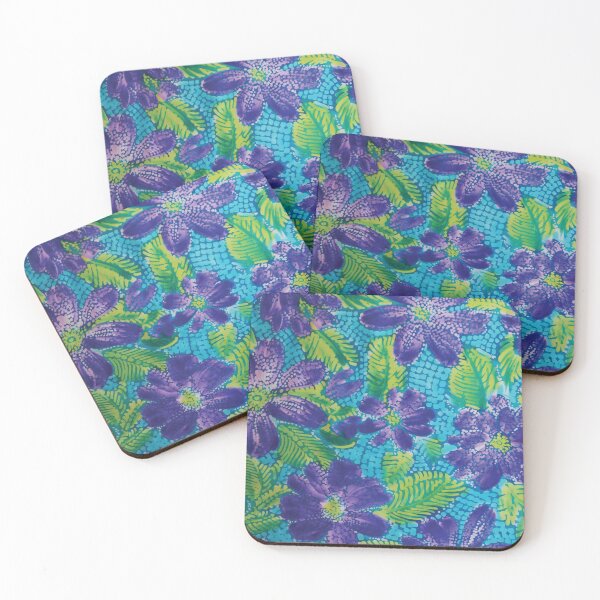Item preview, Mosaic Purple Flowers designed and sold by Leslie Rogers Todder.