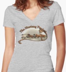 A Band of Brothers Women's Fitted V-Neck T-Shirt