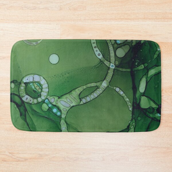 Item preview, Green Earth Raindrops, Water Splash, Abstract Modern Ink designed and sold by trishsierer.