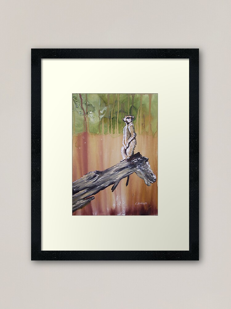 Alternate view of Meerkat Lookout Framed Art Print