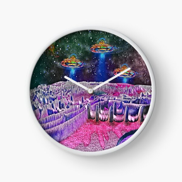 Intergalactic Airport Of Galaxia Mystica Clock