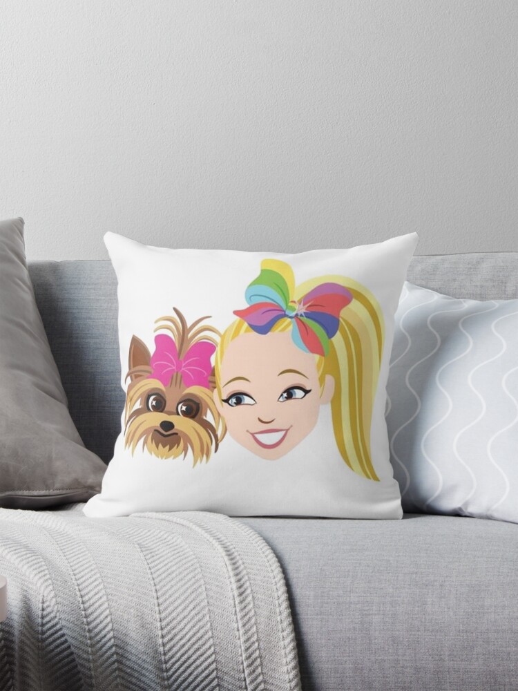 JoJo and BowBow Siwa Pillow for Sale by kyarnkid Redbubble