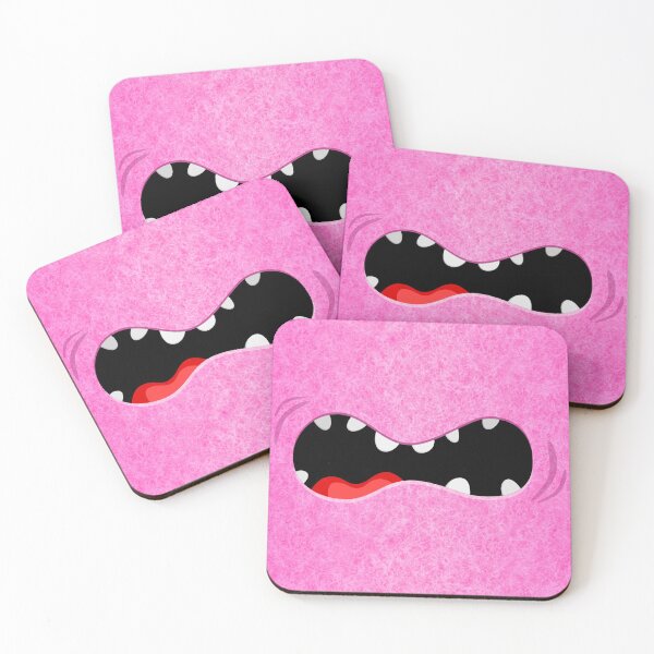 Item preview, Scared Pink Fuzzy Monster Mouth designed and sold by wheedesign.