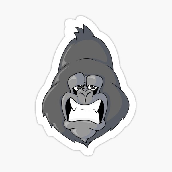 "That Playful Gorilla" Sticker