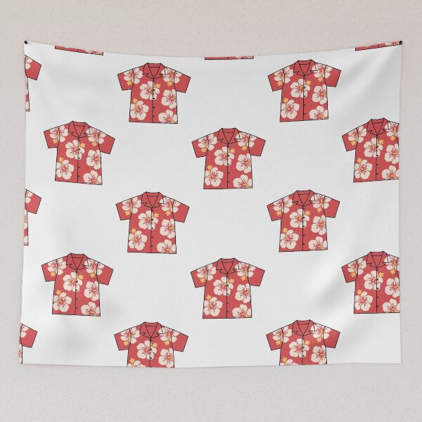 Item preview, red Hawaiian shirt designed and sold by cool stickerz.