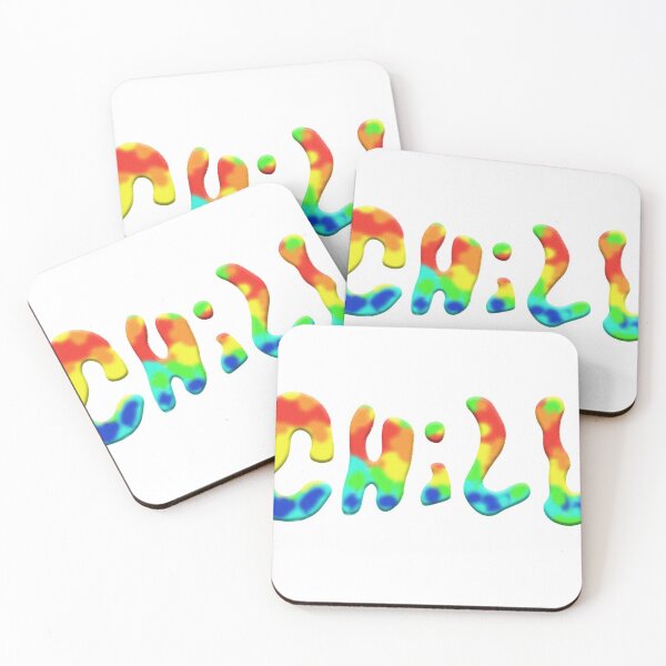 Item preview, chill 3D infrared multicolor word logo designed and sold by fridars.
