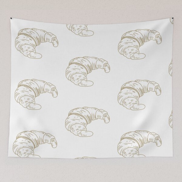Item preview, croissant drawing no colour  designed and sold by Zi675.