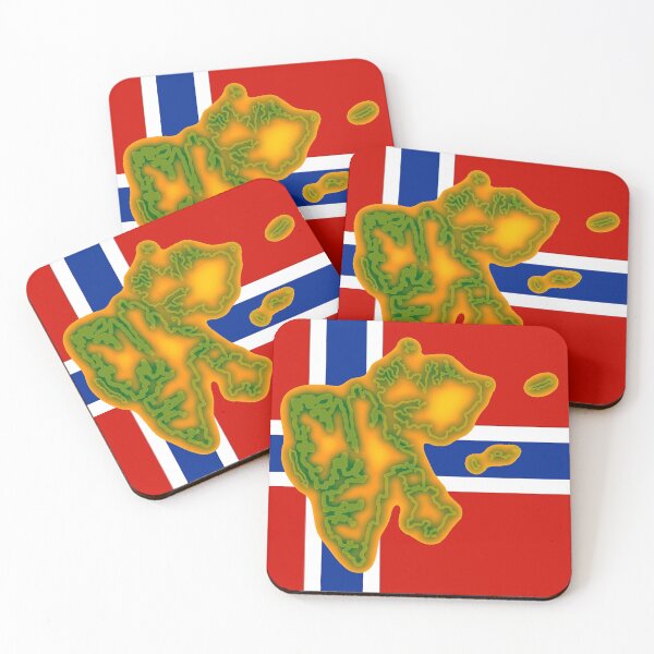 Item preview, Flag of Norway with Map of Svalbard designed and sold by Havocgirl.