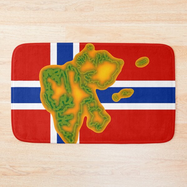 Item preview, Flag of Norway with Map of Svalbard designed and sold by Havocgirl.