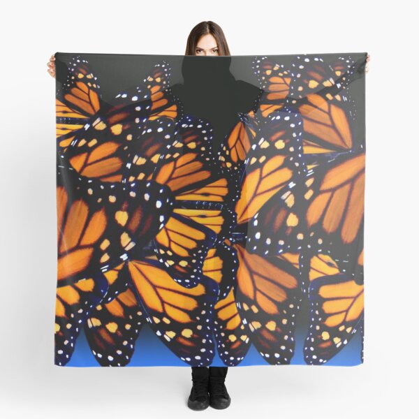 Bue monarch butterfly Scarf