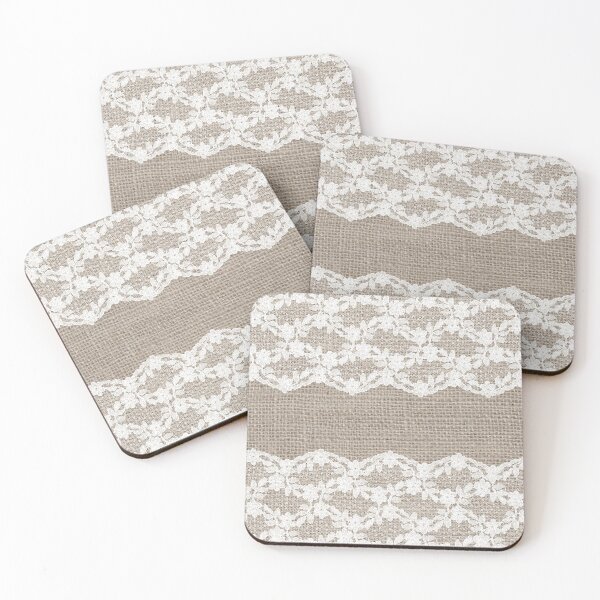 Item preview, Rustic Charm Burlap Lace  designed and sold by Image NDesign.