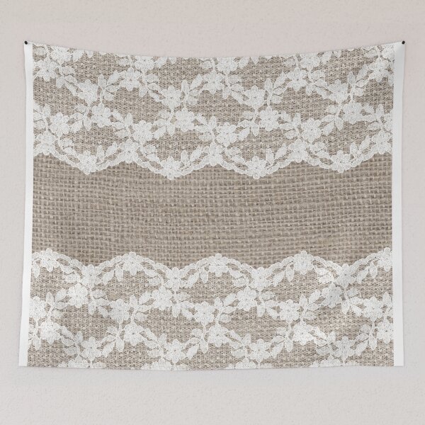 Item preview, Rustic Charm Burlap Lace  designed and sold by Image NDesign.