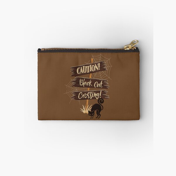 Item preview, Caution! Black cat crossing! Halloween print. designed and sold by BananiLettering.