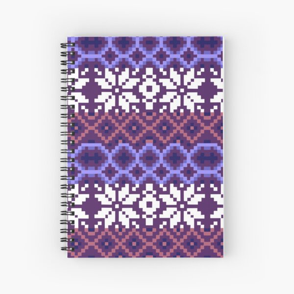 Ulos and Scandinavian inspired Weave Spiral Notebook