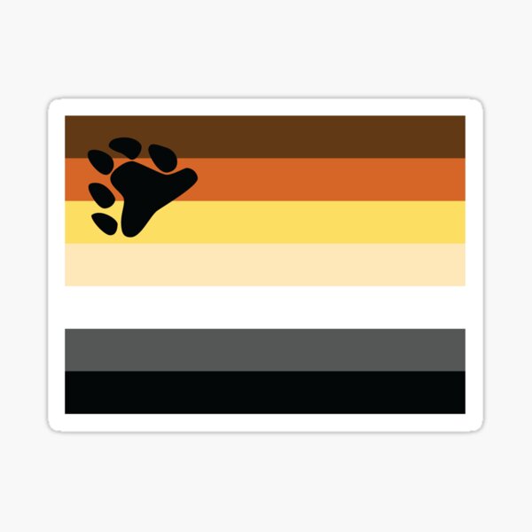 Item preview, Bear Brotherhood Pride Flag designed and sold by ShowYourPRIDE.