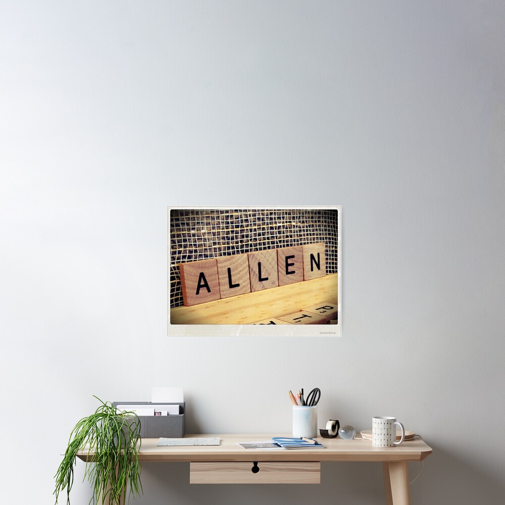 Allen bag, Allen socks, Allen, Allen notebook, Allen greeting card Poster