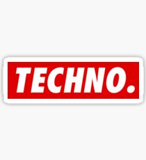 Techno. Sticker