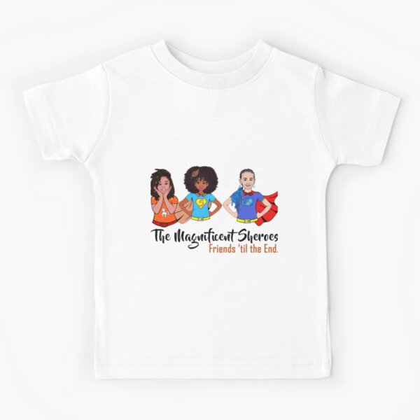 The Magnificent Sheroes with capes Kids T-Shirt