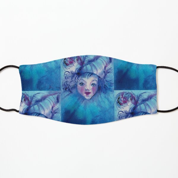 BLUE CLOWN Watercolor Collection Kids Mask