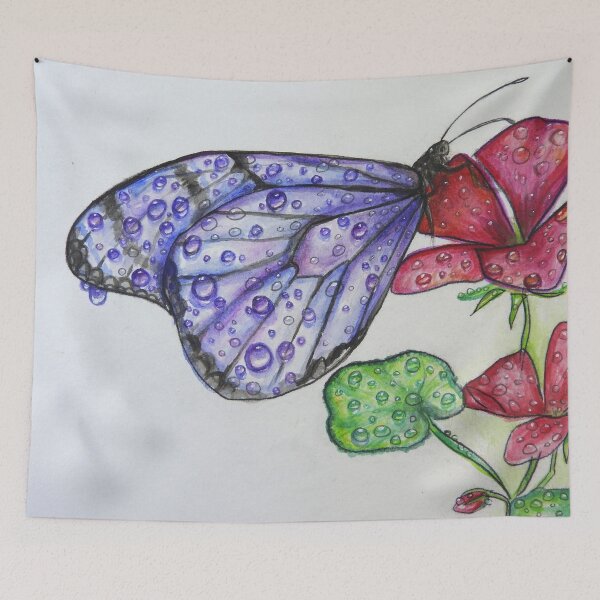 Item preview, Butterfly and water droplets water color painting designed and sold by Stephanie  Skeem.