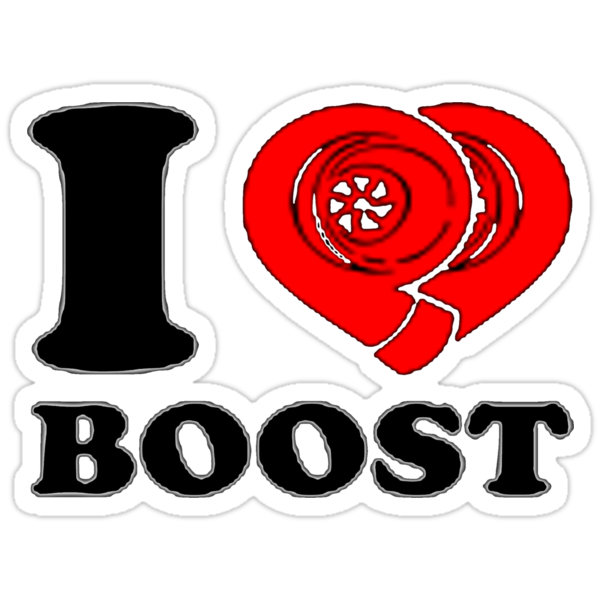 I Love Boost Stickers By Domsentra Redbubble