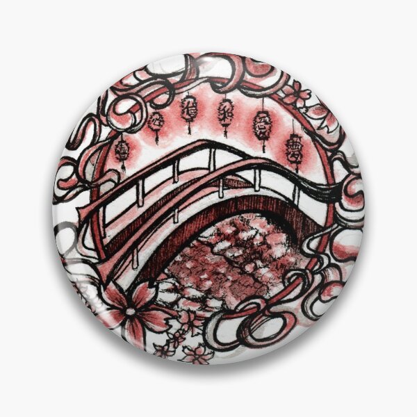 Item preview, Japanese Bridge with Abstract Background designed and sold by beelunary.