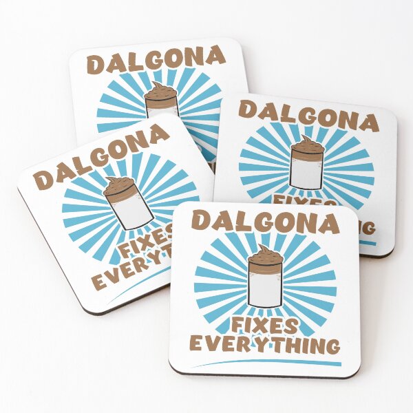 Item preview, Dalgona Fixes Everything - Funny Coffee Quote t shirt designed and sold by Dan66.