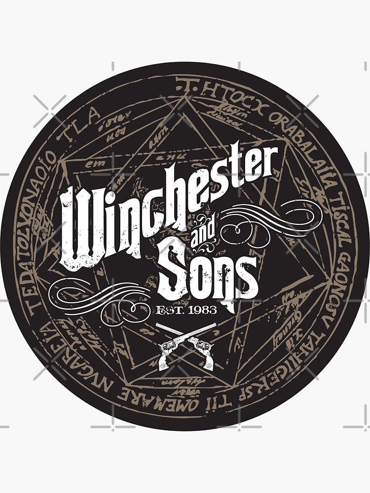 Winchester & Sons (Sigil) Sticker by mannypdesign