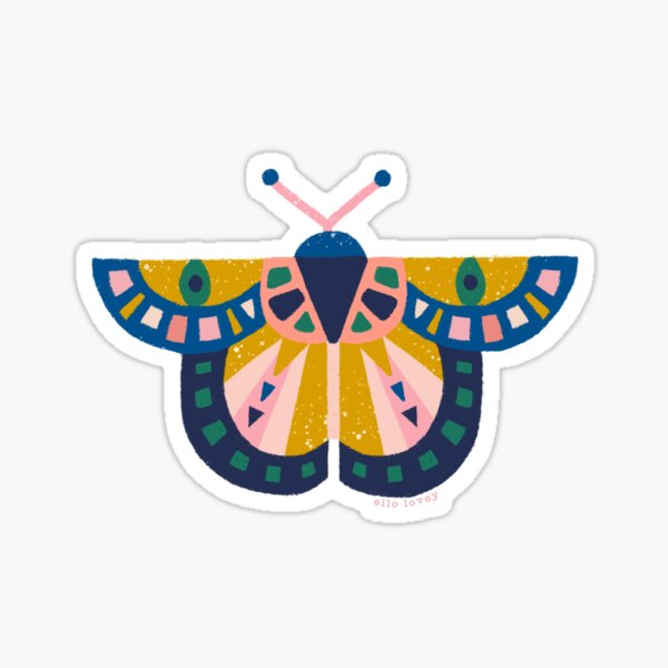 Mosaic Butterfly Sticker