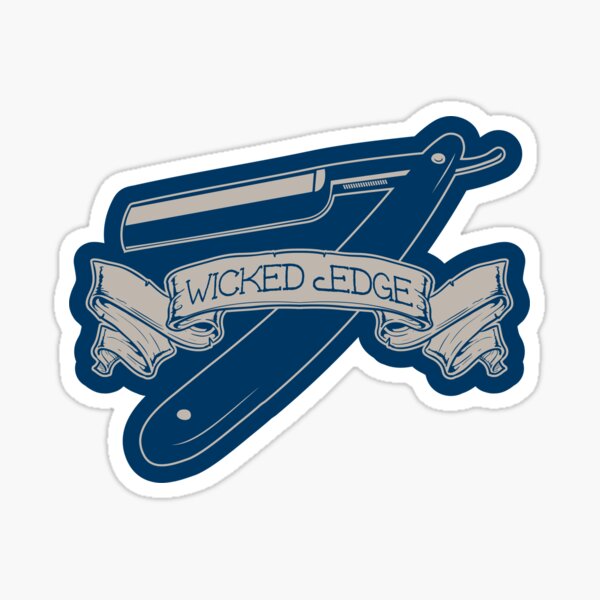 Item preview, Wicked Edge - Straight Razor Sticker designed and sold by JMDCO Merch Factory.