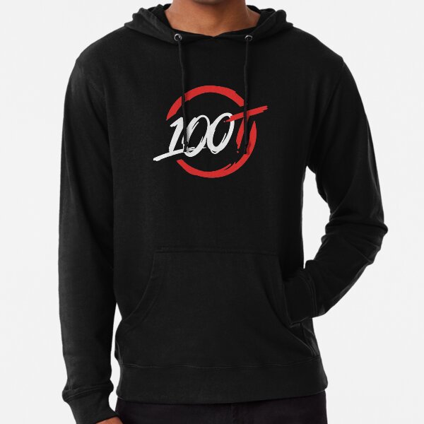 100t white hoodie