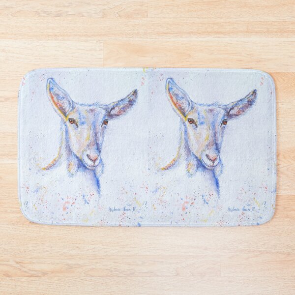 Item preview, Watercolor goat painting  designed and sold by Stephanie  Skeem.