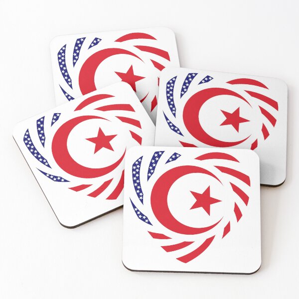 Item preview, Muslim American Multinational Patriot Flag Series (Heart) designed and sold by Carbon-Fibre Media.