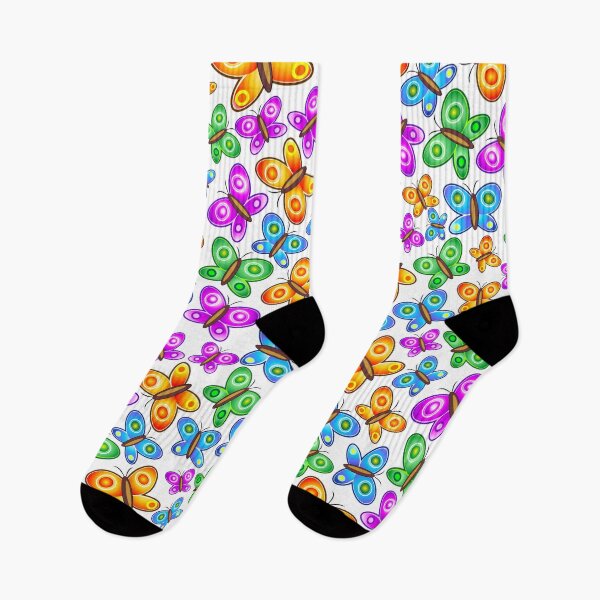 Item preview, Butterflies Colorful Pop Art Pattern designed and sold by BluedarkArt.